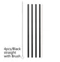 Colourful Reusable Stainless Steel Straws - www.Shopthatapp.com