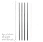 Colourful Reusable Stainless Steel Straws - www.Shopthatapp.com
