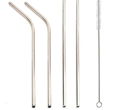 Colourful Reusable Stainless Steel Straws - www.Shopthatapp.com