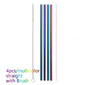 Colourful Reusable Stainless Steel Straws - www.Shopthatapp.com