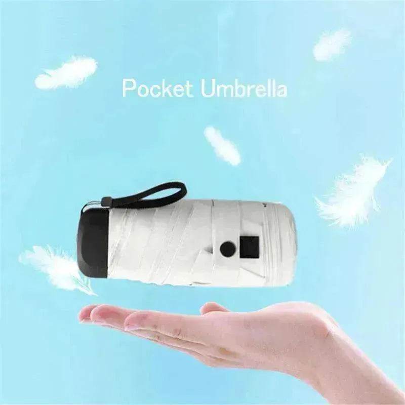 Compact UV-Proof Mini Umbrella: Windproof & Durable - www.Shopthatapp.com