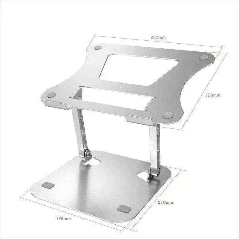 Computer Stand Laptop Aluminum Alloy Desktop Folding Portable Storage Base Can Lift Radiator - www.Shopthatapp.com