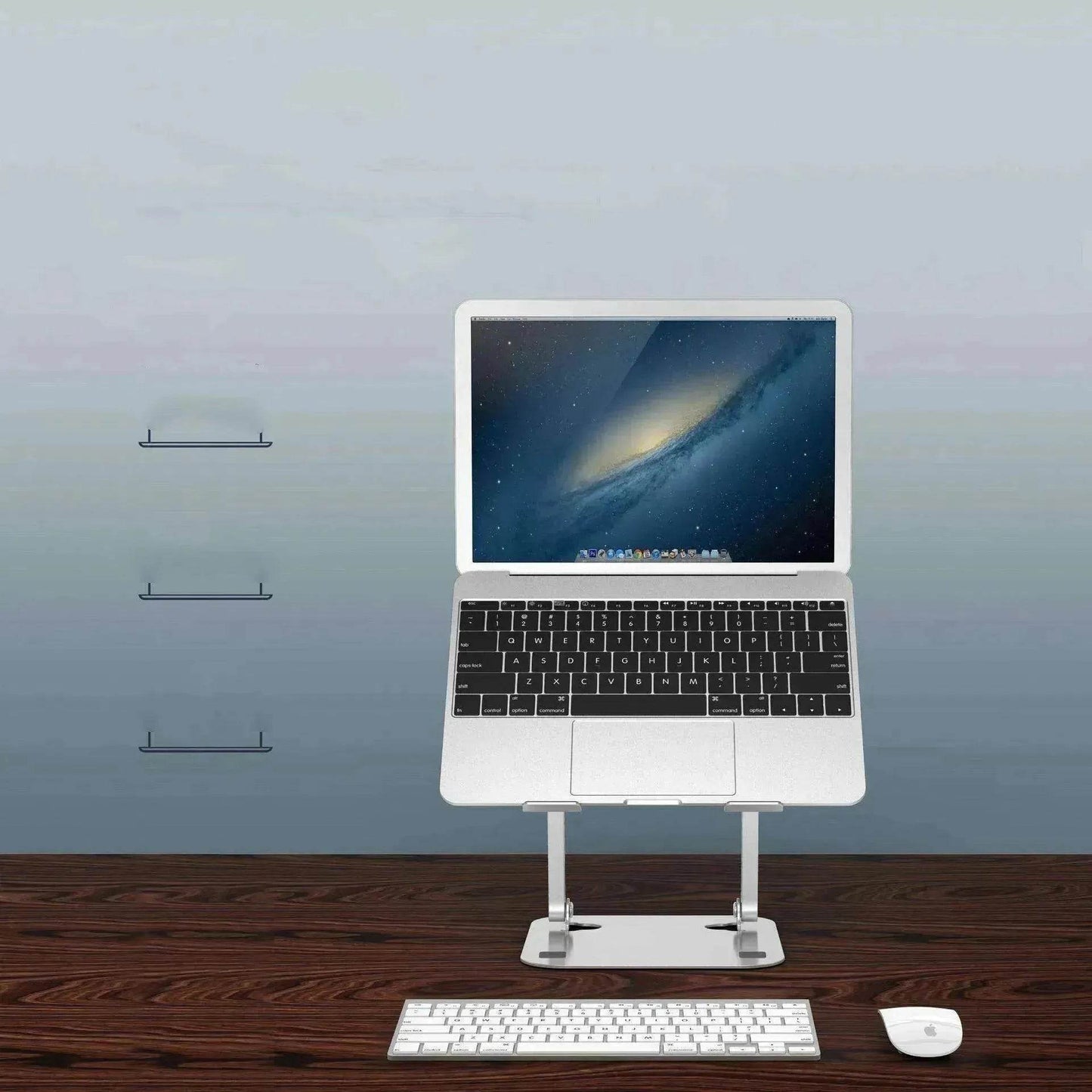 Computer Stand Laptop Aluminum Alloy Desktop Folding Portable Storage Base Can Lift Radiator - www.Shopthatapp.com