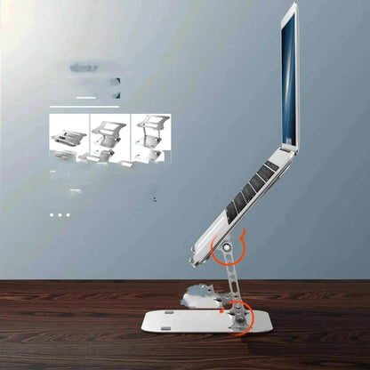 Computer Stand Laptop Aluminum Alloy Desktop Folding Portable Storage Base Can Lift Radiator - www.Shopthatapp.com