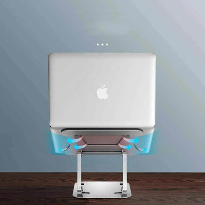 Computer Stand Laptop Aluminum Alloy Desktop Folding Portable Storage Base Can Lift Radiator - www.Shopthatapp.com