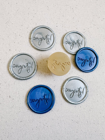 Congrats wax stamp - Www.Shopthatapp.com
