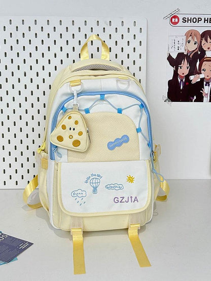 Contrast Colour School Bag – Spacious & Easy Carry - www.Shopthatapp.com #