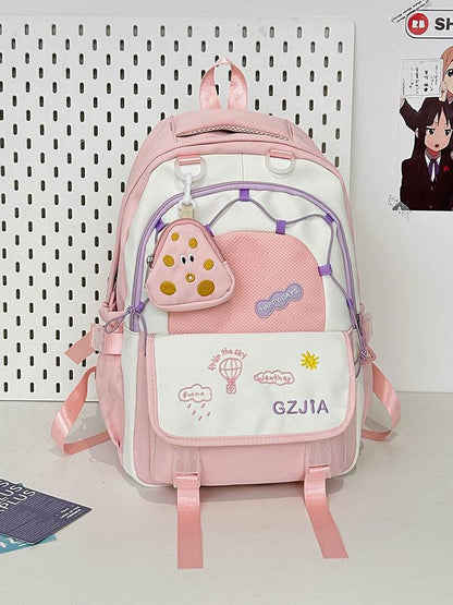 Contrast Colour School Bag – Spacious & Easy Carry - www.Shopthatapp.com #