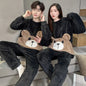 Coral Fleece Couple Plus Size Pajamas For Women - www.Shopthatapp.com