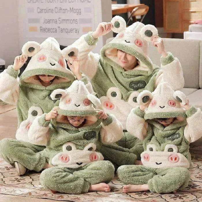 Coral Velvet Cute Cartoon Thick Pajamas - www.Shopthatapp.com #