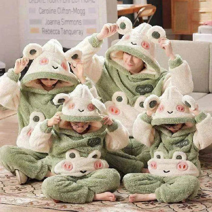 Coral Velvet Cute Cartoon Thick Pajamas - www.Shopthatapp.com #