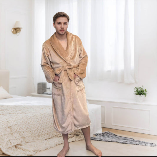 Couple Bathrobe Long Pajamas Homewear - www.Shopthatapp.com