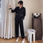 Couple Pajamas Lapel Cardigan Long Sleeves - www.Shopthatapp.com