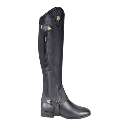 Cowhide Equestrian Chaps High Quality Thick Cowhide Double Zipper Riding Leg Guard Boots - www.Shopthatapp.com