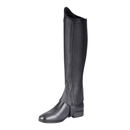 Cowhide Equestrian Chaps High Quality Thick Cowhide Double Zipper Riding Leg Guard Boots - www.Shopthatapp.com