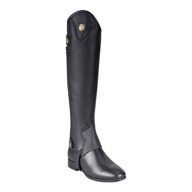 Cowhide Equestrian Chaps High Quality Thick Cowhide Double Zipper Riding Leg Guard Boots - www.Shopthatapp.com