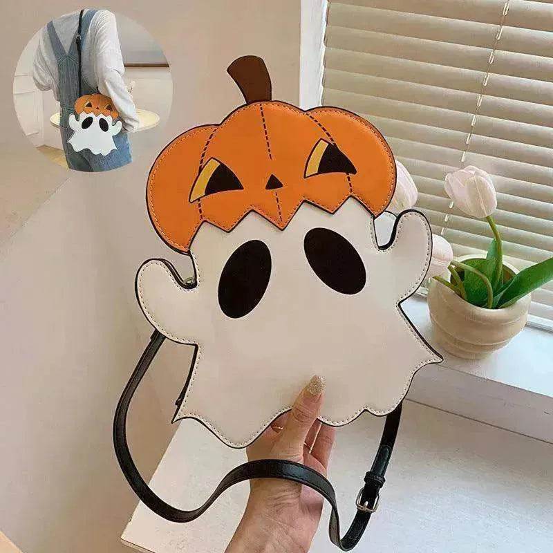 Creative 3D Pumpkin Ghost Shoulder Bag: Cute Women's Purse - www.Shopthatapp.com