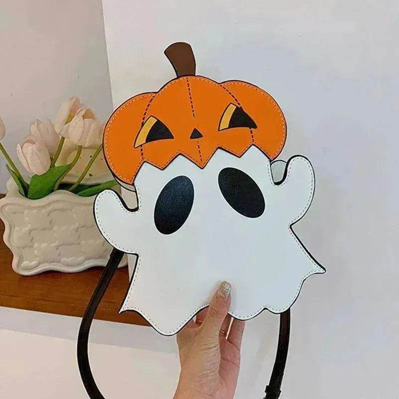 Creative 3D Pumpkin Ghost Shoulder Bag: Cute Women's Purse - www.Shopthatapp.com