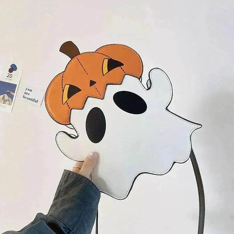 Creative 3D Pumpkin Ghost Shoulder Bag: Cute Women's Purse - www.Shopthatapp.com