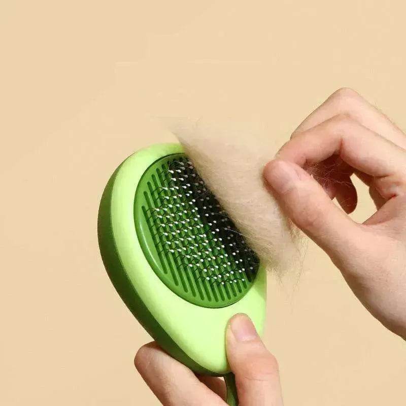 Creative Cat Grooming Comb Portable Massage Brush One-Button Remove Floating Hair Scraper Cats Dogs Pet Self Cleaning Tool Accessories - www.Shopthatapp.com