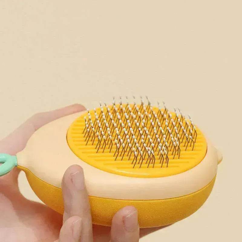 Creative Cat Grooming Comb Portable Massage Brush One-Button Remove Floating Hair Scraper Cats Dogs Pet Self Cleaning Tool Accessories - www.Shopthatapp.com