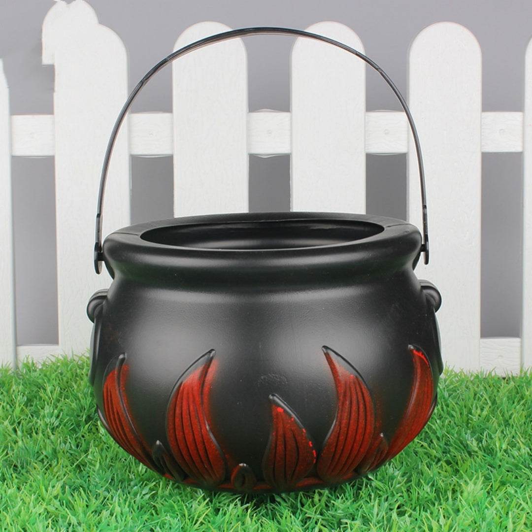 Creative Halloween Black Witch Flame Barrel Ornament - www.Shopthatapp.com #