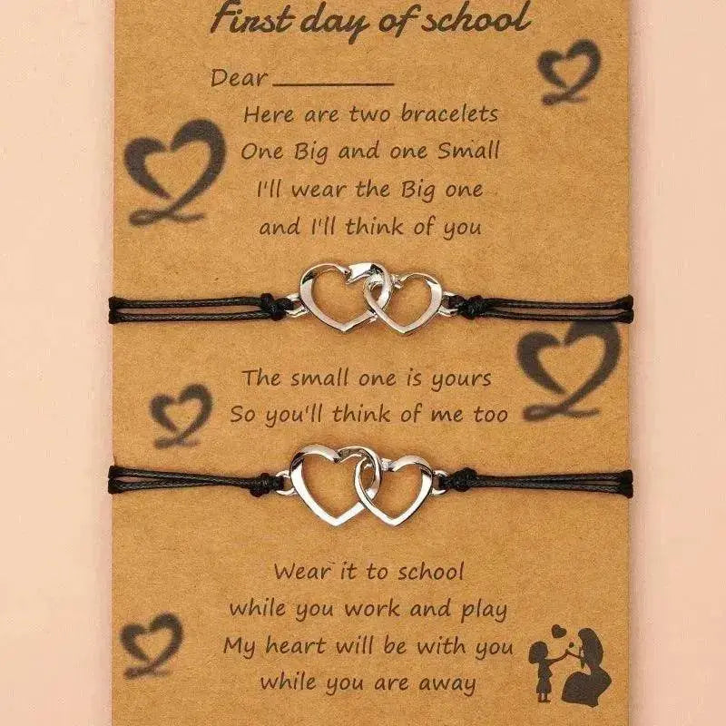 Creative Heart Shaped Wax Thread Braided Bracelet - www.Shopthatapp.com