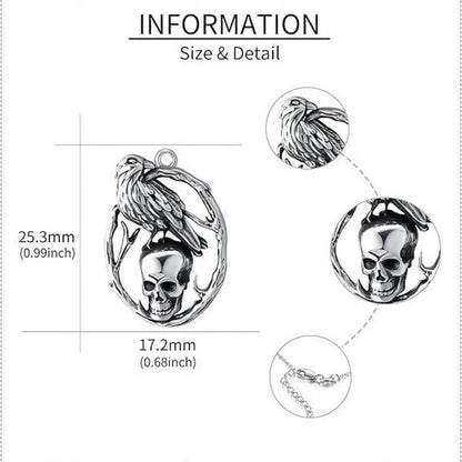 Creative Retro Halloween Skull Pendant Necklace - www.Shopthatapp.com