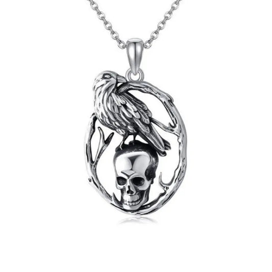 Creative Retro Halloween Skull Pendant Necklace - www.Shopthatapp.com #