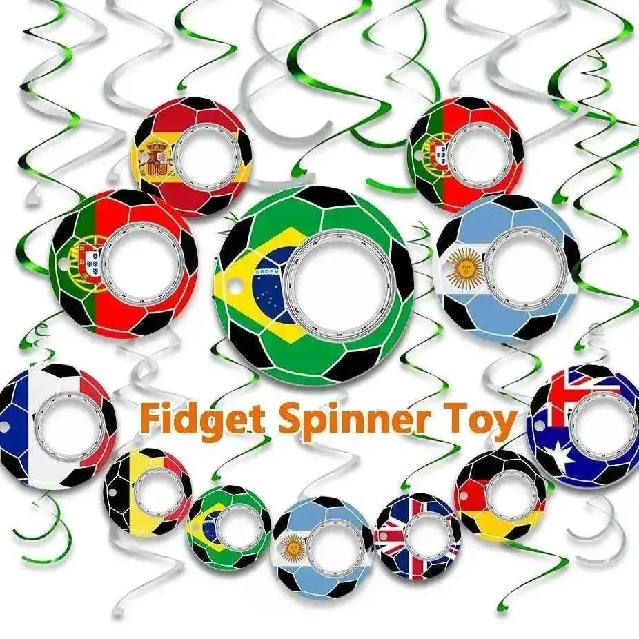 Creative Soccer World Teams Fidget Spinner Anti-Anxiety Relieves Stress Toy Keychain - www.Shopthatapp.com
