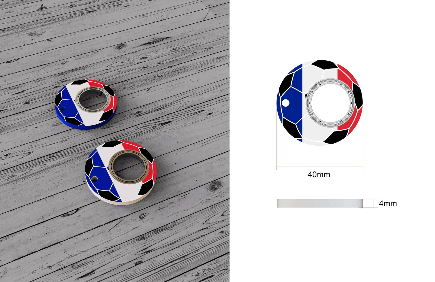 Creative Soccer World Teams Fidget Spinner Anti-Anxiety Relieves Stress Toy Keychain - www.Shopthatapp.com