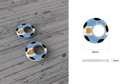 Creative Soccer World Teams Fidget Spinner Anti-Anxiety Relieves Stress Toy Keychain - www.Shopthatapp.com