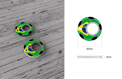 Creative Soccer World Teams Fidget Spinner Anti-Anxiety Relieves Stress Toy Keychain - www.Shopthatapp.com