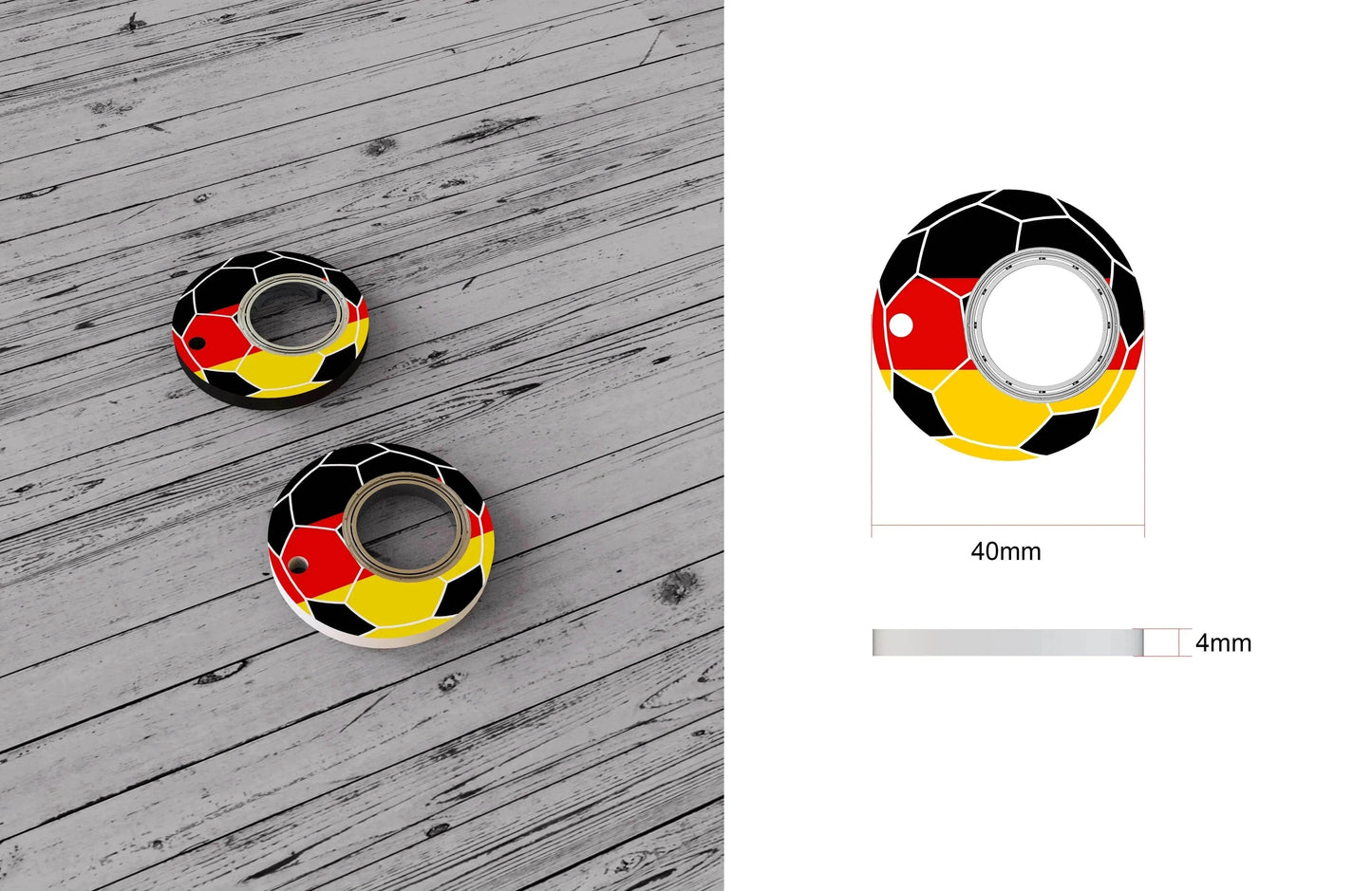 Creative Soccer World Teams Fidget Spinner Anti-Anxiety Relieves Stress Toy Keychain - www.Shopthatapp.com