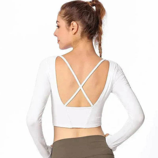Cross back gym shirt - www.Shopthatapp.com #