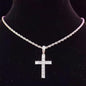 Cross Rope Chain - Silver - Www.Shopthatapp.com