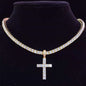Cross Tennis Chain - Gold - Www.Shopthatapp.com