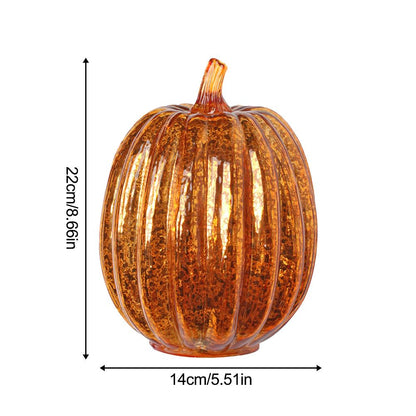 Crystal Glass Pumpkin Lamp - www.Shopthatapp.com #