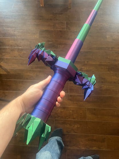 Crystal Sword - 3D Printed - www.Shopthatapp.com #