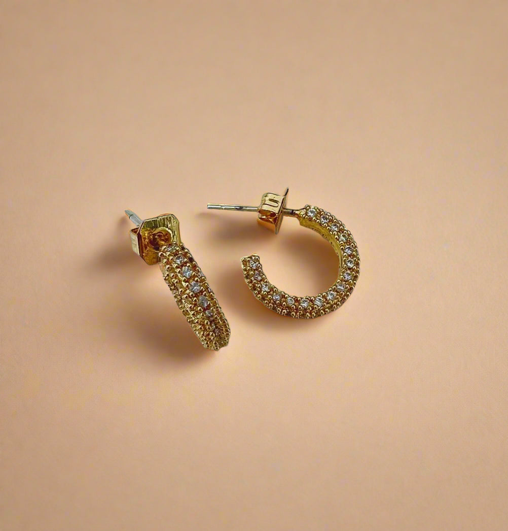 Cubic Zirconia Huggies - www.Shopthatapp.com