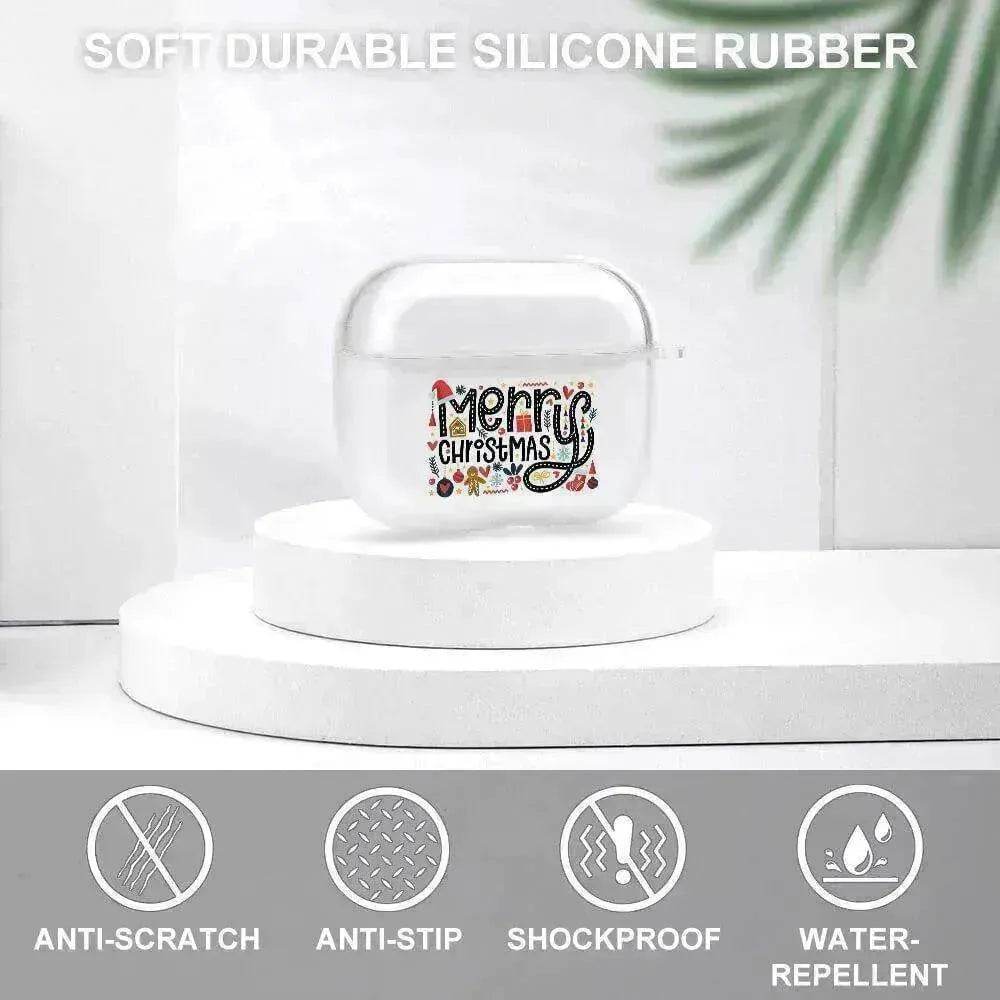 Custom Soft Silicone Transparent Air pods Pro Earphone Case Cover - www.Shopthatapp.com