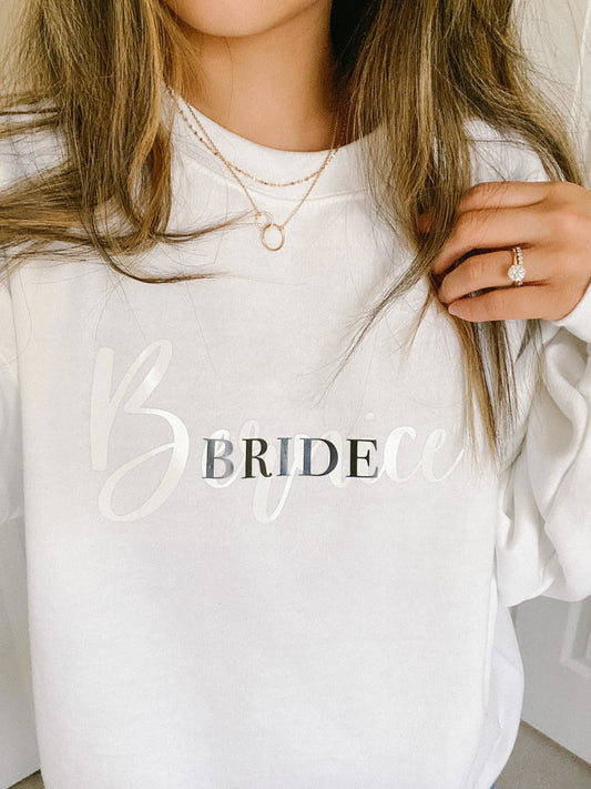 Custom wedding party crewneck-Women’s clothing-www.Shopthatapp.com-Made of Honour Co.