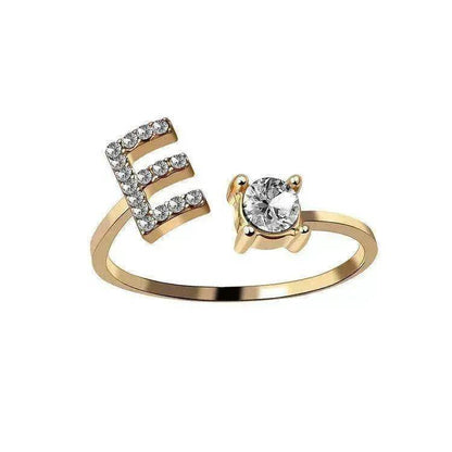 Customizable 26-Letter Ring: Fashionable & Elegant Jewelry - www.Shopthatapp.com