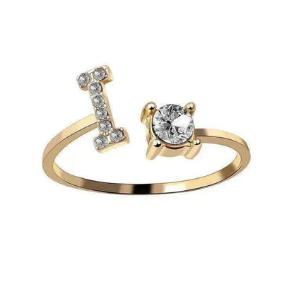 Customizable 26-Letter Ring: Fashionable & Elegant Jewelry - www.Shopthatapp.com