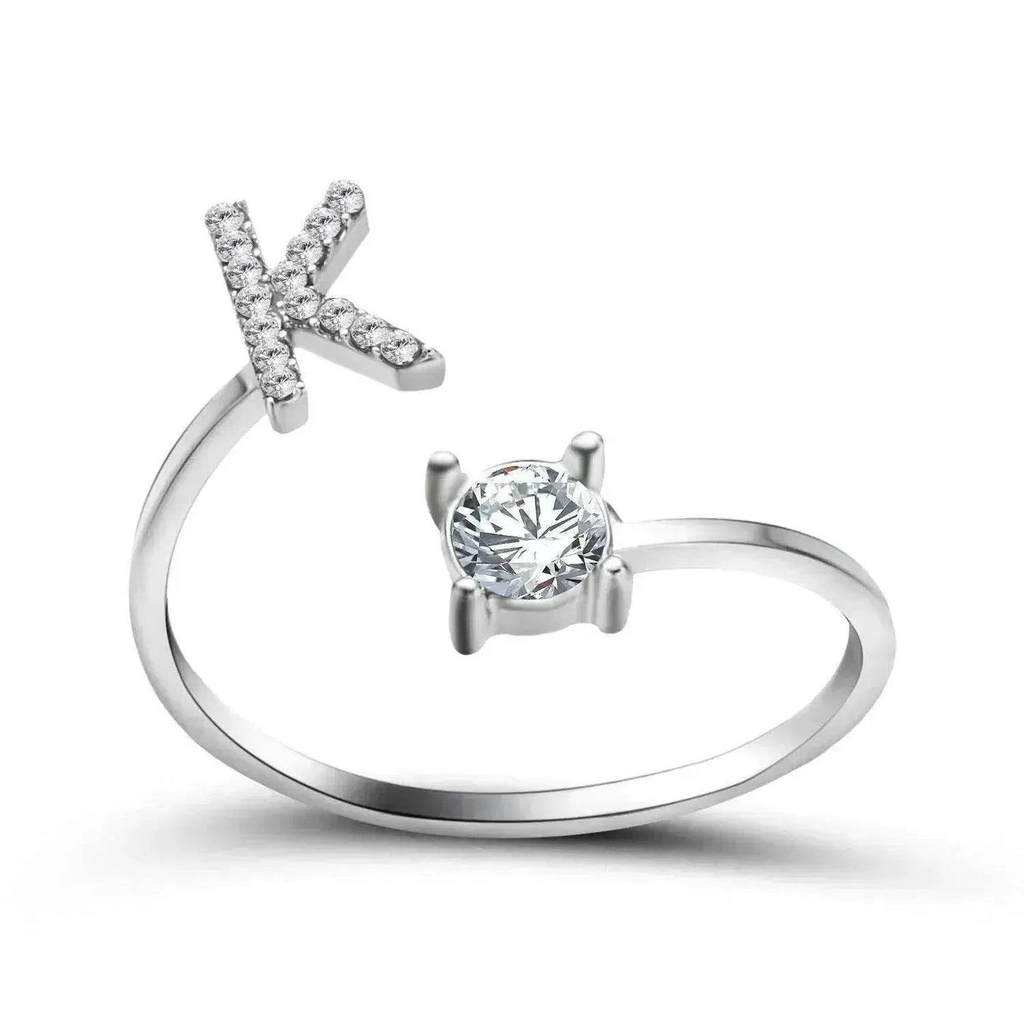 Customizable 26-Letter Ring: Fashionable & Elegant Jewelry - www.Shopthatapp.com