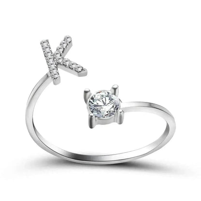 Customizable 26-Letter Ring: Fashionable & Elegant Jewelry - www.Shopthatapp.com