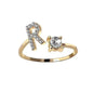 Customizable 26-Letter Ring: Fashionable & Elegant Jewelry - www.Shopthatapp.com