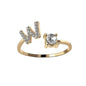 Customizable 26-Letter Ring: Fashionable & Elegant Jewelry - www.Shopthatapp.com