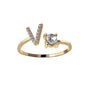 Customizable 26-Letter Ring: Fashionable & Elegant Jewelry - www.Shopthatapp.com