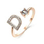 Customizable 26-Letter Ring: Fashionable & Elegant Jewelry - www.Shopthatapp.com